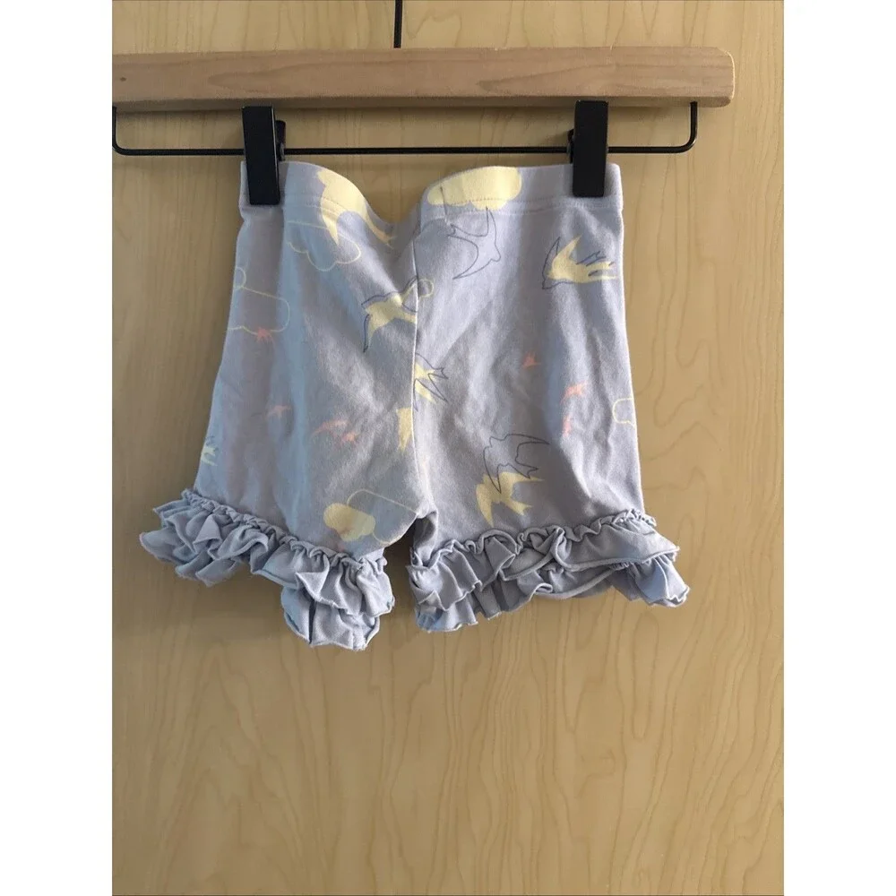 Matilda Jane Good Hart Harbor View Shorties Lavender Birds Ruffled Shorts Size 2